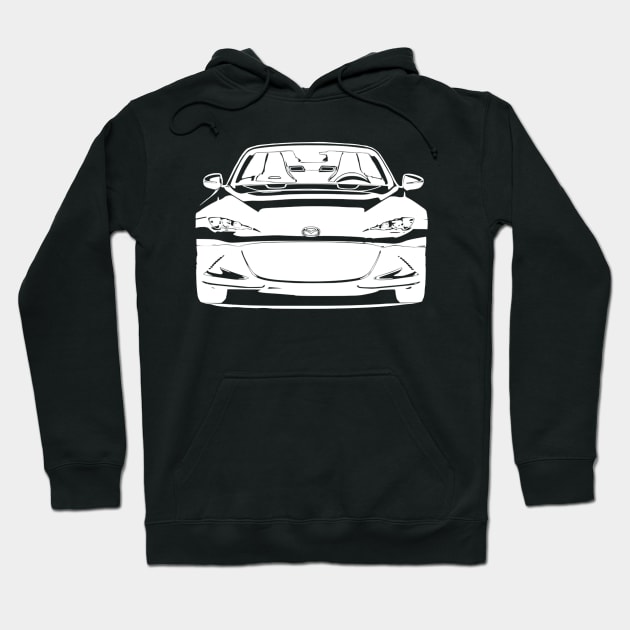 Mazda Miata MX5 IV Simple Sketch W Hoodie by CharlieCreator